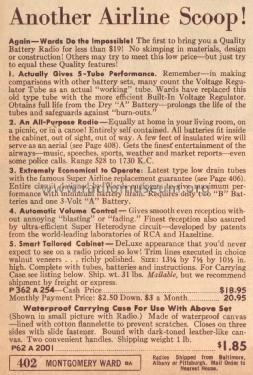 62-254 Order= P 362 A 254 ; Montgomery Ward & Co (ID = 1848094) Radio