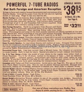 62-322 Order= P462 A 322 ; Montgomery Ward & Co (ID = 1880590) Radio