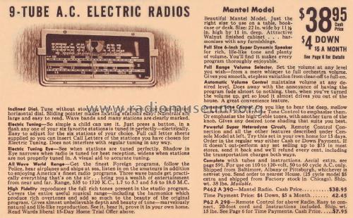 62-390 Order= P462 A 390 ; Montgomery Ward & Co (ID = 1880122) Radio