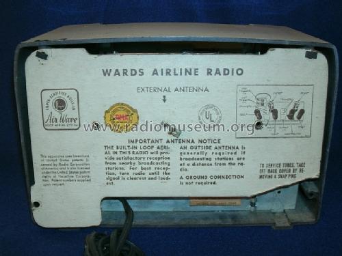 Airline 64BR 1504B Order= 62 C 1504M; Montgomery Ward & Co (ID = 1205460) Radio