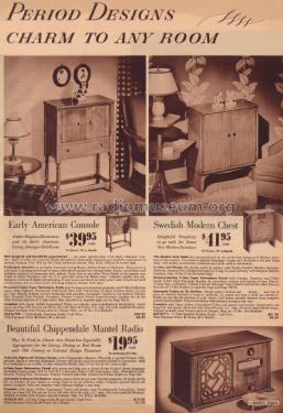 Airline 711 Order= 262 B 711 Swedish Modern Chest; Montgomery Ward & Co (ID = 1885416) Radio