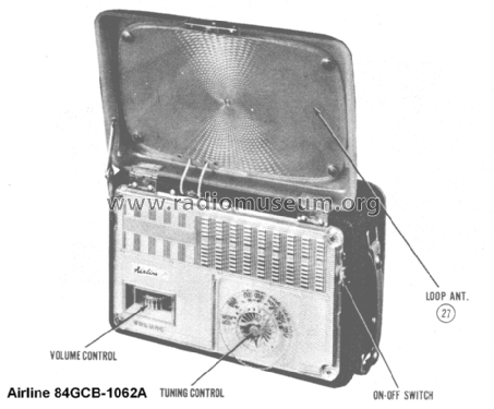 84GCB-1062A ; Montgomery Ward & Co (ID = 1450584) Radio