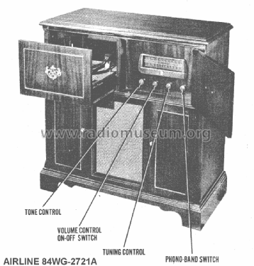 84WG-2721A ; Montgomery Ward & Co (ID = 1399646) Radio