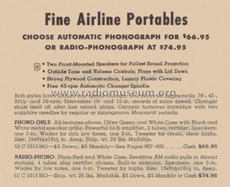 Airline 1015 ; Montgomery Ward & Co (ID = 2131271) Radio