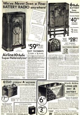 Airline 119 Order= 662 A 119; Montgomery Ward & Co (ID = 1756054) Radio