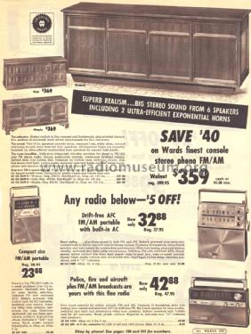 Airline 1369 Order=62 GX 1369; Montgomery Ward & Co (ID = 1686051) Radio