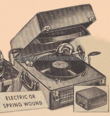 Airline 1459 Order= 551 C 1459 Portable Phonograph; Montgomery Ward & Co (ID = 1925810) TalkingM