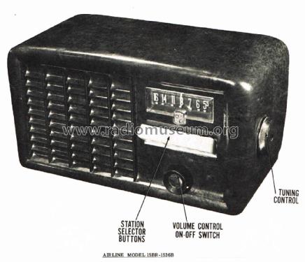 Airline 15BR-1536B ; Montgomery Ward & Co (ID = 2958778) Radio