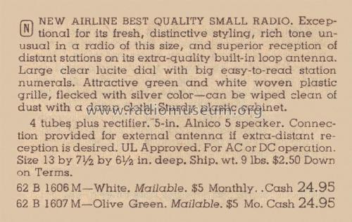 Airline 1607 ; Montgomery Ward & Co (ID = 2091752) Radio