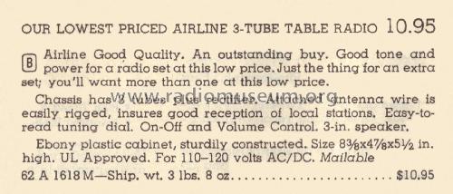 Airline 1618 ; Montgomery Ward & Co (ID = 2104836) Radio