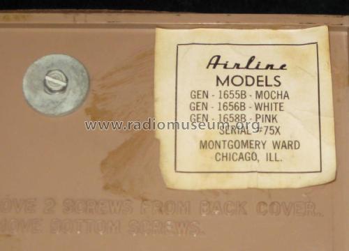 Airline 1655B ; Montgomery Ward & Co (ID = 1810407) Radio