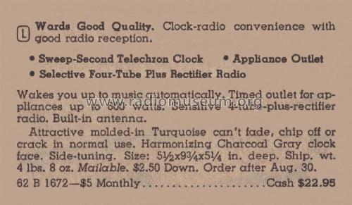 Airline 1672 ; Montgomery Ward & Co (ID = 2128557) Radio