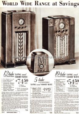 Airline 62-167 Order= 162 C 167; Montgomery Ward & Co (ID = 1756662) Radio