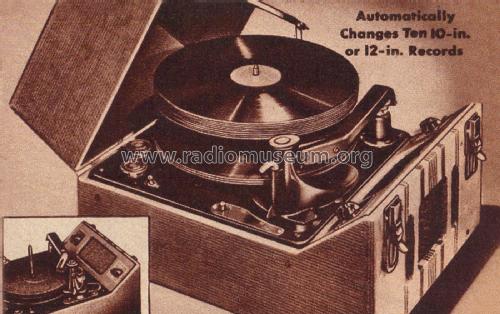 Airline 2198 Order= 451 B 2198 Record Changer Phonograph; Montgomery Ward & Co (ID = 1919459) Ton-Bild
