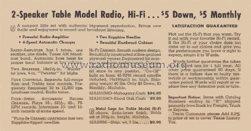 Airline 2510 ; Montgomery Ward & Co (ID = 2124029) Radio