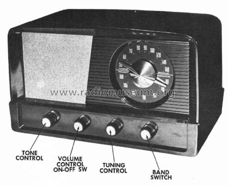 Airline 25WG-1570-B; Montgomery Ward & Co (ID = 3084094) Radio