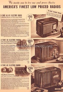 Airline 288 Order= P462 C 288; Montgomery Ward & Co (ID = 1870606) Radio