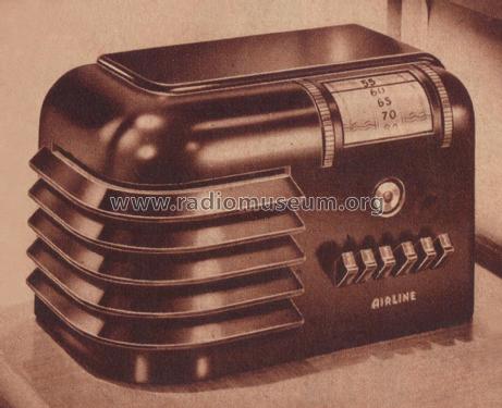 Airline 562 Order= P462 C 562 ; Montgomery Ward & Co (ID = 1899484) Radio