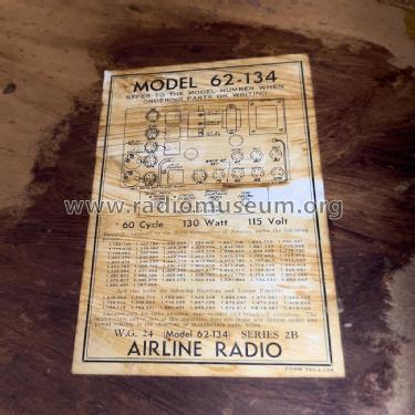 Airline 62-134 ; Montgomery Ward & Co (ID = 2771137) Radio