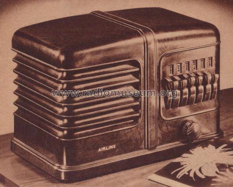 Airline 62-1454 Order= P362 B 1454 ; Montgomery Ward & Co (ID = 1886618) Radio