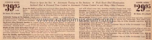 Airline 62-1655 Order= P162 B1655 Series A; Montgomery Ward & Co (ID = 1886989) Radio