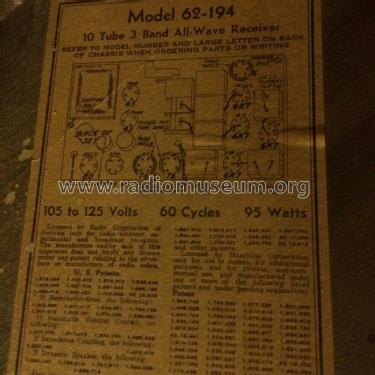 Airline 62-194 ; Montgomery Ward & Co (ID = 1942117) Radio