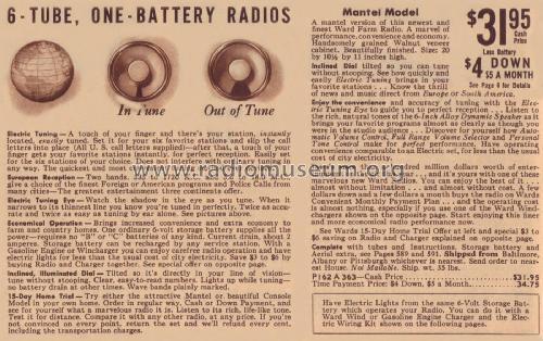 Airline 62-363 Order= P162 A 363; Montgomery Ward & Co (ID = 1881563) Radio