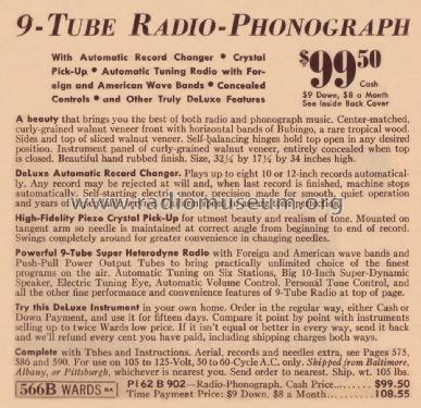 Airline 62-902 Order= P162 B 902 ; Montgomery Ward & Co (ID = 1885468) Radio