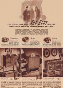 Airline 711 Order= 262 B 711 Swedish Modern Chest; Montgomery Ward & Co (ID = 1897356) Radio