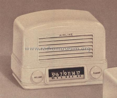 Airline 74BR-1501B Order= 62 A 1501M ; Montgomery Ward & Co (ID = 2012705) Radio