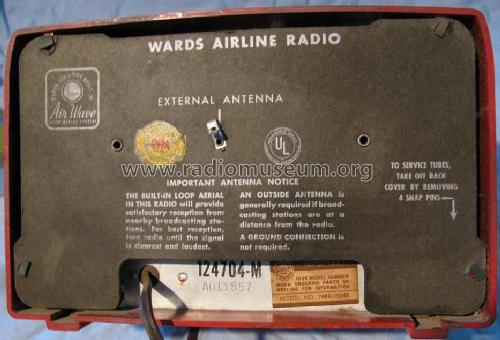 Airline 74BR-1504B ; Montgomery Ward & Co (ID = 1291690) Radio