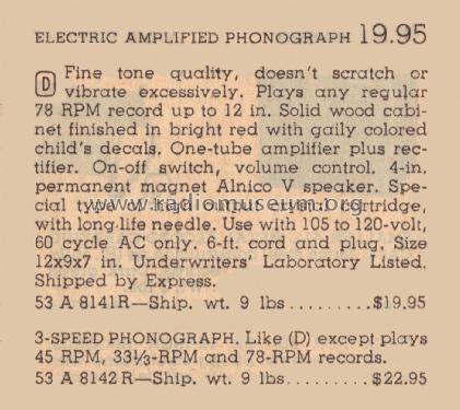 Airline 8141 ; Montgomery Ward & Co (ID = 2065880) R-Player