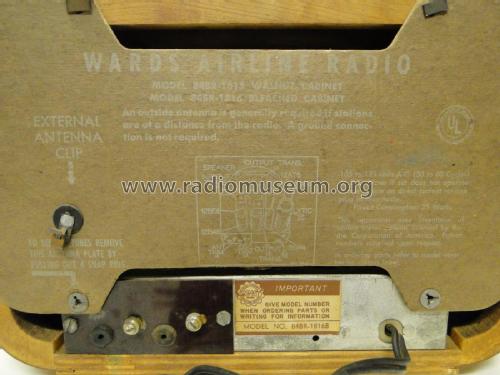 Airline 84BR-1816B; Montgomery Ward & Co (ID = 2036942) Radio