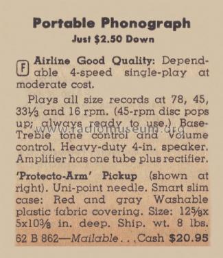 Airline 862 ; Montgomery Ward & Co (ID = 2130299) R-Player