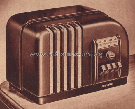 Airline 93BR-509A Order= P462 C 509 ; Montgomery Ward & Co (ID = 1891237) Radio