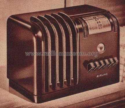 Airline 93WG-602 Order= P462 C 602 ; Montgomery Ward & Co (ID = 1891559) Radio