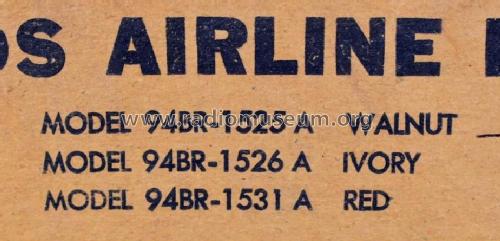 Airline 94BR-1526A ; Montgomery Ward & Co (ID = 2689464) Radio