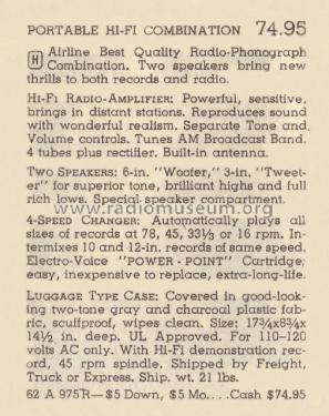 Airline 975 ; Montgomery Ward & Co (ID = 2095485) Radio