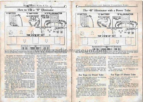 Airline Conqueror; Montgomery Ward & Co (ID = 2701694) Radio