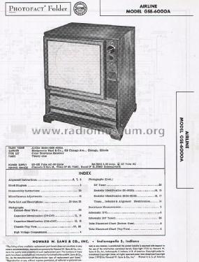 Airline GSE-6000A ; Montgomery Ward & Co (ID = 1768284) Television