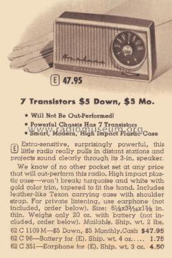 Airline GTM-1109A; Montgomery Ward & Co (ID = 2120592) Radio