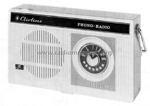 Airline Phono Radio All Transistor 62-1306A; Montgomery Ward & Co (ID = 1518090) Radio