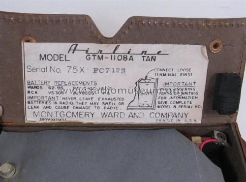 All Transistor GTM-1108A; Montgomery Ward & Co (ID = 2265710) Radio