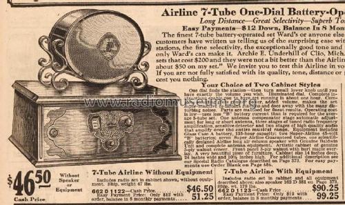 Airline D.C. 7 ; Montgomery Ward & Co (ID = 2964705) Radio