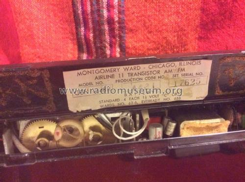 Airline FM AM 11 Transistor GEN-1248B; Montgomery Ward & Co (ID = 2282274) Radio