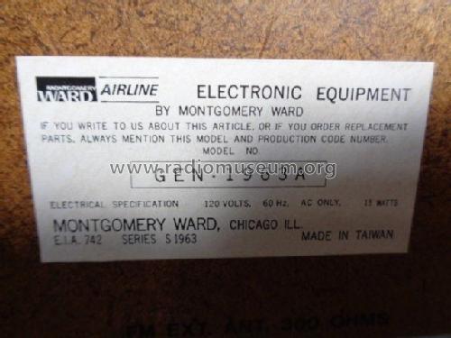 GEN-1963A ; Montgomery Ward & Co (ID = 2281087) Radio