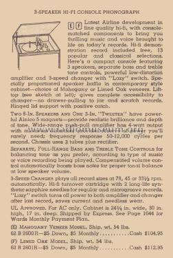 Airline GAA-2600A ; Montgomery Ward & Co (ID = 2094040) R-Player