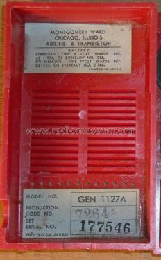 Airline GEN-1127 A ; Montgomery Ward & Co (ID = 1500794) Radio