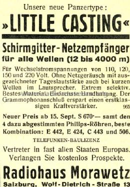 Little Casting 3-Rö.-W; Morawetz; Salzburg (ID = 765884) Radio