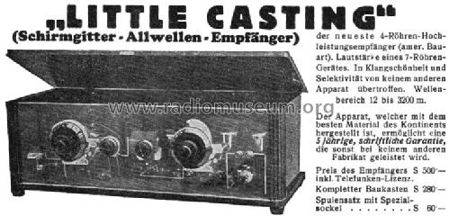 Little Casting 4-Rö.-W; Morawetz; Salzburg (ID = 66915) Radio